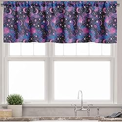 Ambesonne Celestial Window Valance Pack of