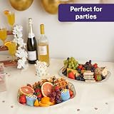 MATANA 20 Large Aluminium Foil Trays 14 inch Raised Edge Reusable Buffet view 6