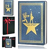 QDWXDEL Broadway A5 Hardcover Leather Journal for Women - 200 Pages Premium Paper Notebook, Theater Journal Notebook for School, Work (THROWING Blue)