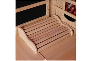 amocane Sauna Headrest, Wooden Sauna Pillow, Sauna Accessories for Infrared & Steam & Barrel Sauna Room for Recovery Wellness Relaxation (1, Hemlock)