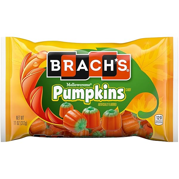 BRACH’S MELLOWCREME PUMPKINS, 11OZ BAG