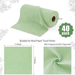 Homaxy Tear Away Dish Cloths Rolls, 40