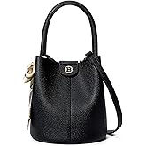 BOSTANTEN Small Crossbody Bags for Women Vegan Leather Mini Bucket Handbag Removable Shoulder Strap