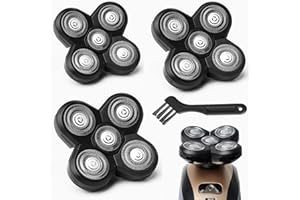 GORLENT 3-Pack Pro 5 Replacement Blade Refills for Freebirds Bald Head Shavers, Shaver Replacement Head for a Close and Smooth Shaving Experience