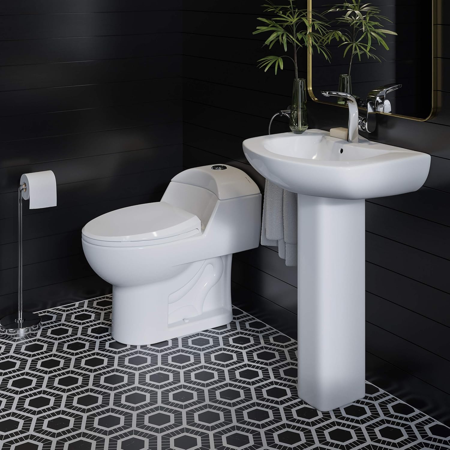 Swiss Madison Well Made Forever SM-1T803 Chateau One Piece Toilet, Glossy White - - 