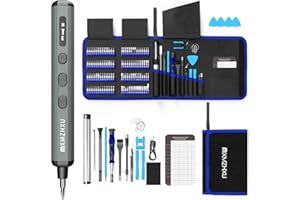 MXMZHXU Electric Precision Screwdriver, 144 in 1 Small Precision Screwdriver with 120 Bits, 5 Torque Hand Repair Tool Kit for PC, Computer, Laptop, Phone, RC Drone