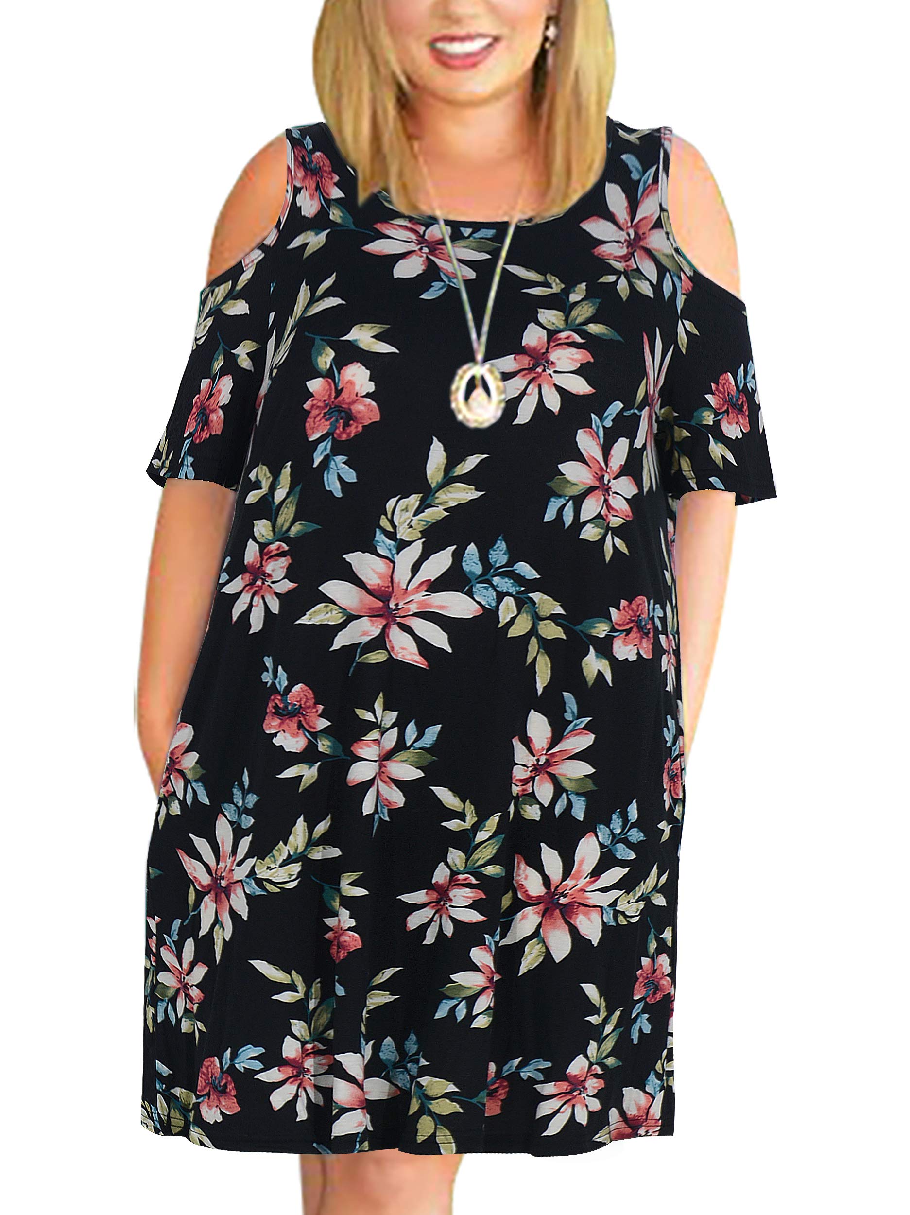 plus size t shirt swing dress