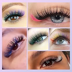 wiwoseo Colored Lash Extension 300pcs Colored