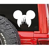 VALIANT COLLECTIONS – Mickey Mouse Disney Castle Stickers - Vinyl Decal for Car & Van-Indoor & Outdoor use for Long Lasting - Waterproof Quote Stickers for Laptop – VC 468