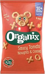 Organix Saucy Tomato Noughts & Crosses Organic Toddler Snack 4 x 15 g Packs view 6