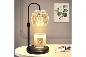 LANICHO Candle Warmer Lamp, Dimmable Electric Candle Wax Warmer with Timer, Height Adjustable, Wax Melt Warmer Jar Candles fo