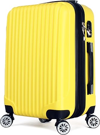 Amazon Baging バギング Ykkファスナー使用 スーツケース キャリーケース 8輪キャスター Tsaロック 拡張式 Lb001 Lサイズ 長期用 85 95l イエロー Baging バギング スーツケース