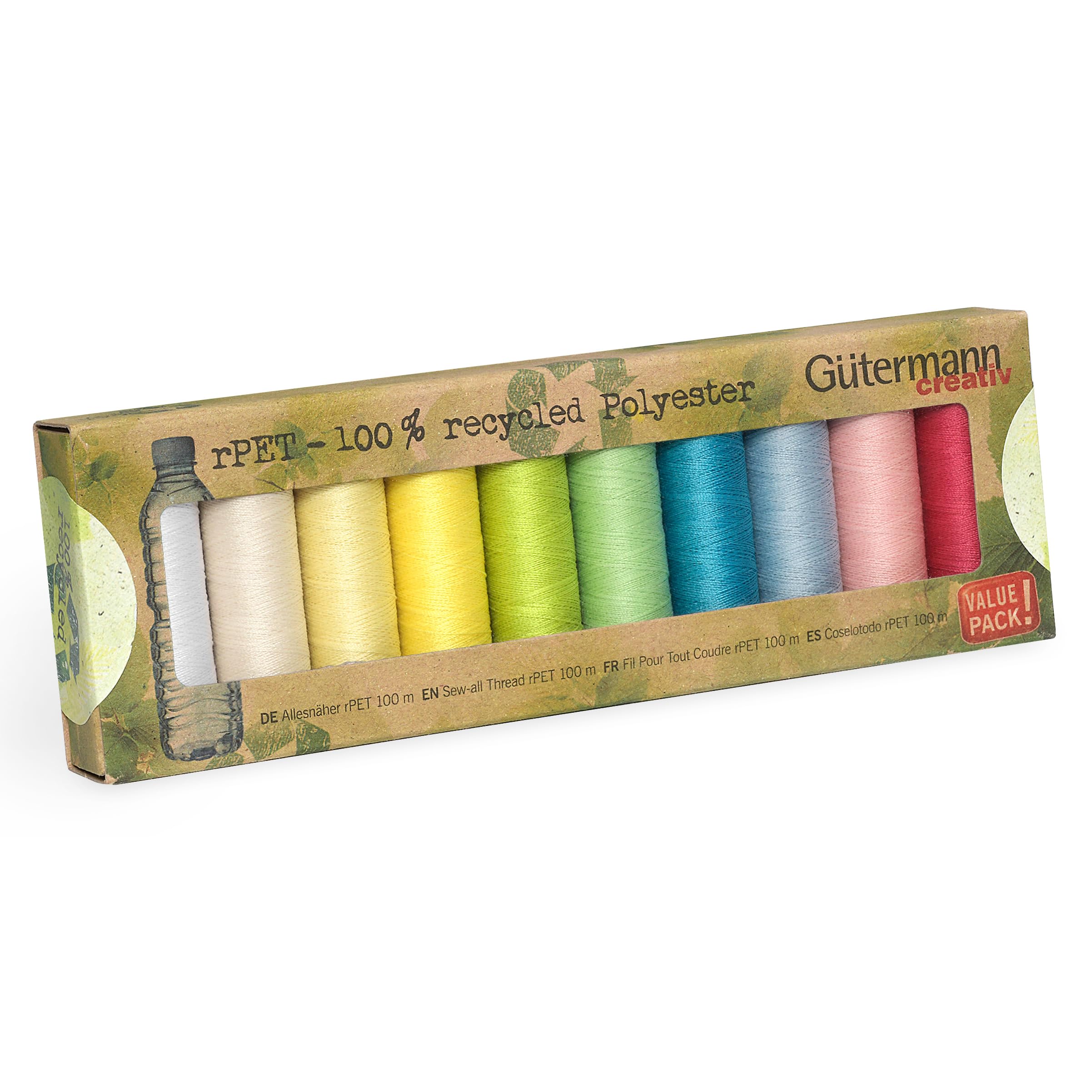 Gutermann Thread Set RPET 10SP Pastel, One Size