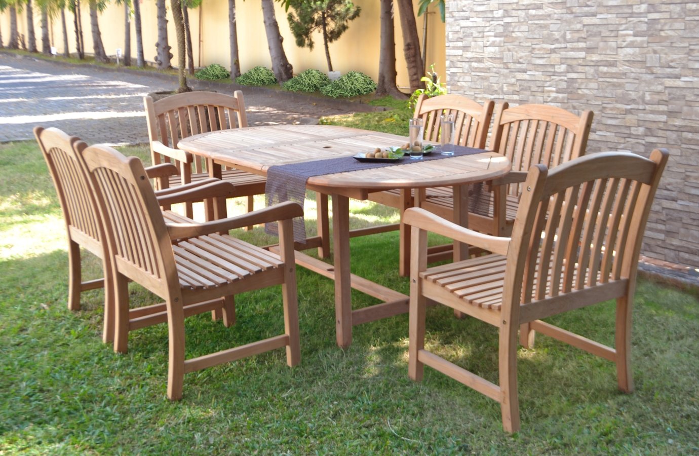 Best 11 piece teak outdoor patio dining set