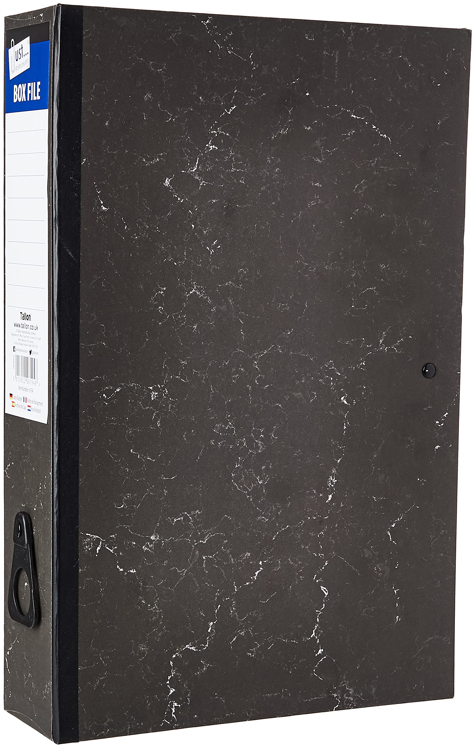 Just Stationery Box File, Black