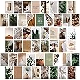 Haoran 50PCS Wall Collage Kit Aesthetic Pictures, Room Decor for Bedroom Aesthetic, Cute Indie Trendy Boujee Boho Green Posters for Room Aesthetic, Photo Pictures Collage Kit for Wall Aesthetic,