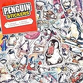100 PCS Penguin Stickers Pack – Waterproof Vinyl Decals for Water Bottles, Laptops, Phones, Notebook, Cars – Cool Vibrant Graphics for Penguin Enthusiast