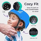 Niftii Kids Helmet and Pads Set Adjustable Multi-Sport Blue view 4