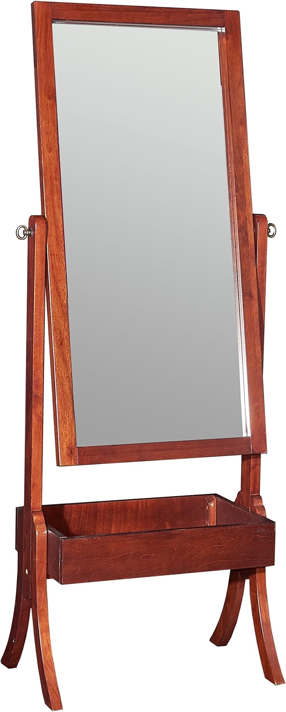 Powell Furniture Holland Cheval Mirror, Cherry