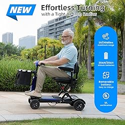 Mbxcooter MS20-F Foldable Mobility Scooter for