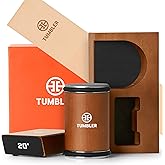 Tumbler Rolling Knife Sharpener™ Leather Strop Companion & Protective Stand Bundle - Knife Sharpening Made Easy - Complete Kn