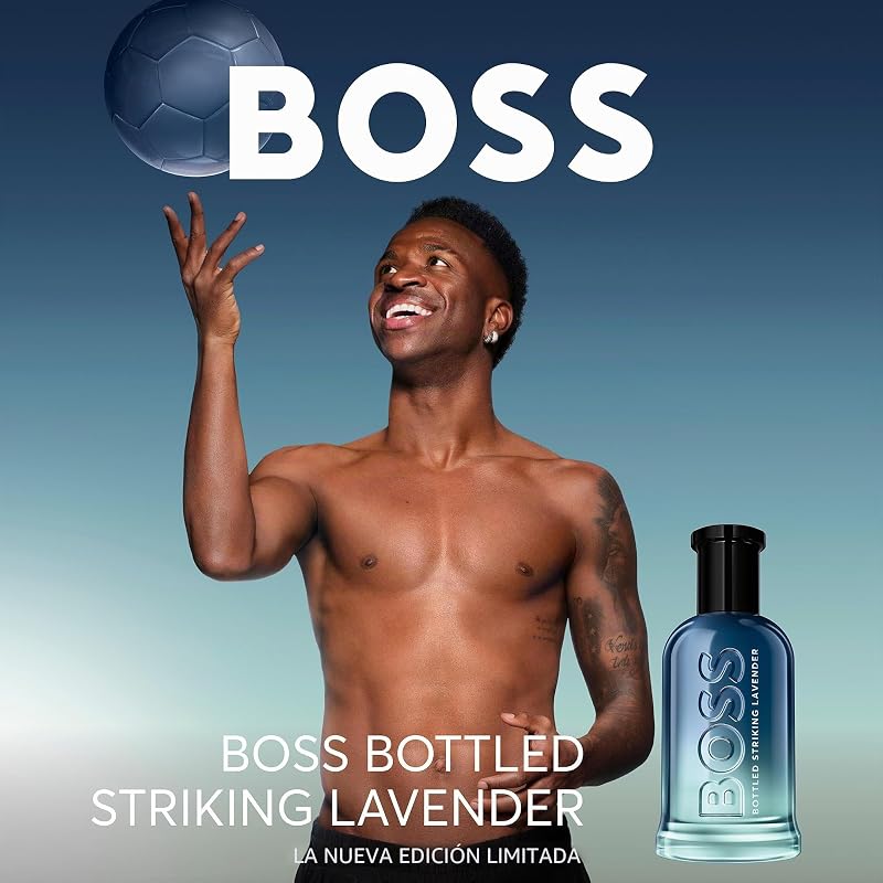 Eau de parfum de lavanda engarrafada BOSS – fragrância herbácea para homens – com lavanda branca, lavanda azul e musgo – fragrância duradoura