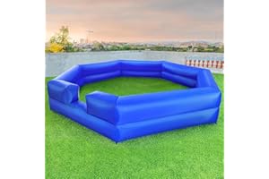WARSUN 15FT Gaga Ball Pit Inflatable with Powerful Blower, Portable Gagaball Court for Indoor Outdoor School Family Activities Inflatable Sport Games (Blue)