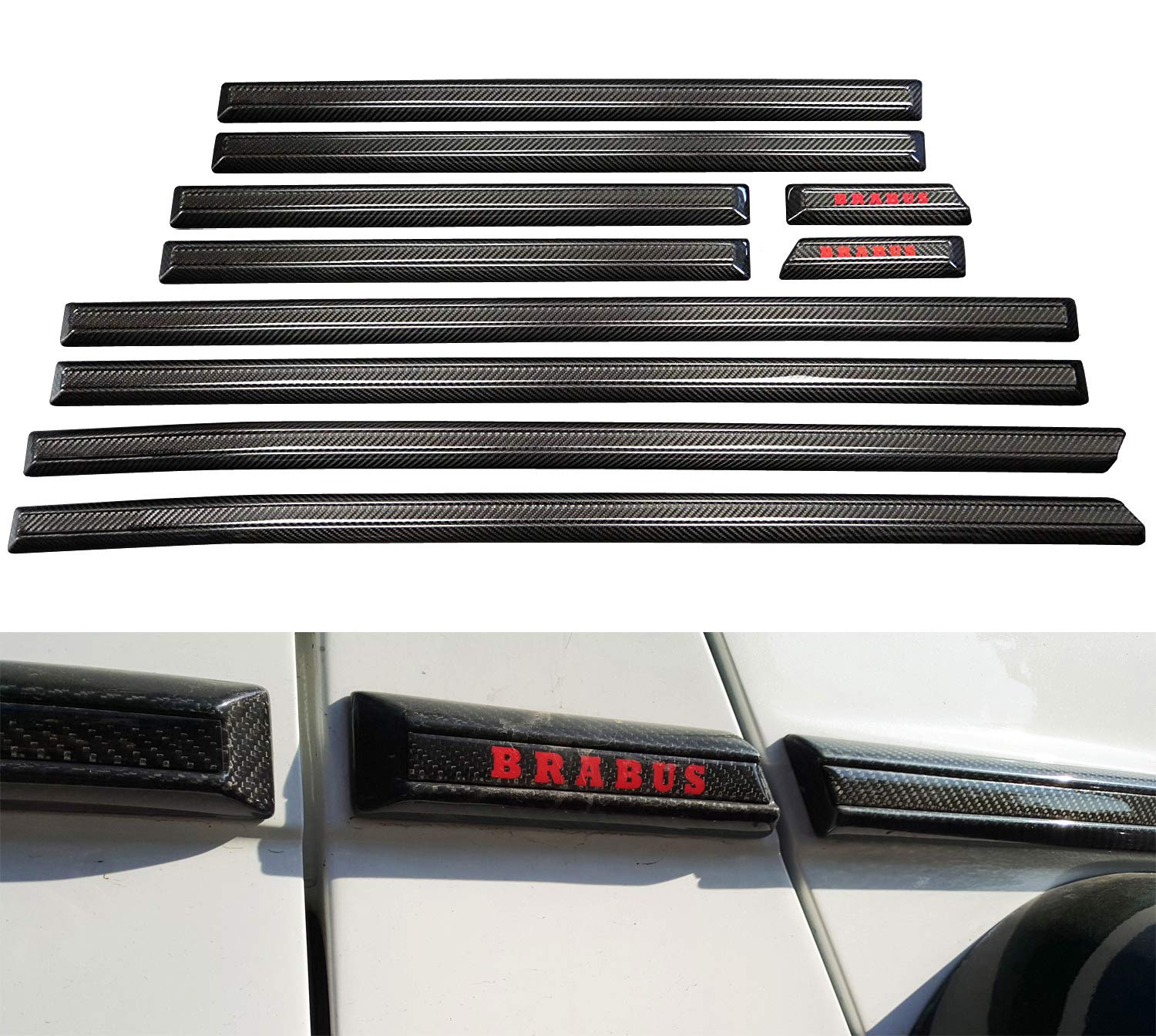 Buy kitcar G Wagon Brabus Style W463 Carbon Fiber Side Moldings