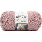 Bernat Yarn Softee Chunky Yarn, Big Ball, 14 Oz, Gauge 6 Super Bulky, Gray Rose