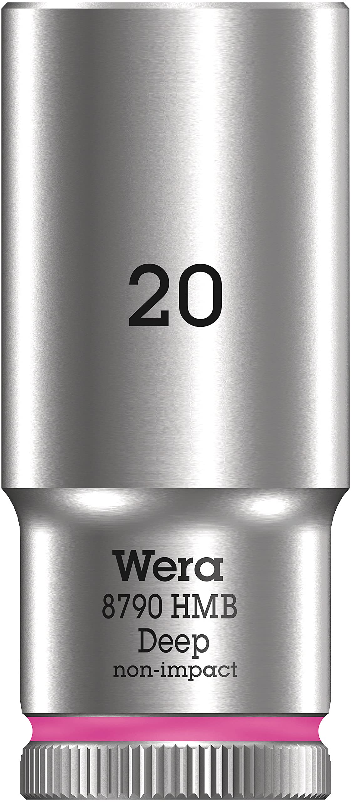 Wera 05004542001 8790 HMB Deep Socket, Light Pink, 20.0 mm