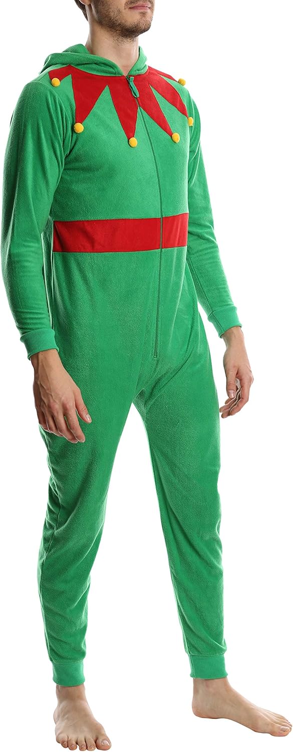 Adult One Piece Zip Up Pajamas Loungewear Mr Sleep Mens Fleece Onesie One Piece Pajamas