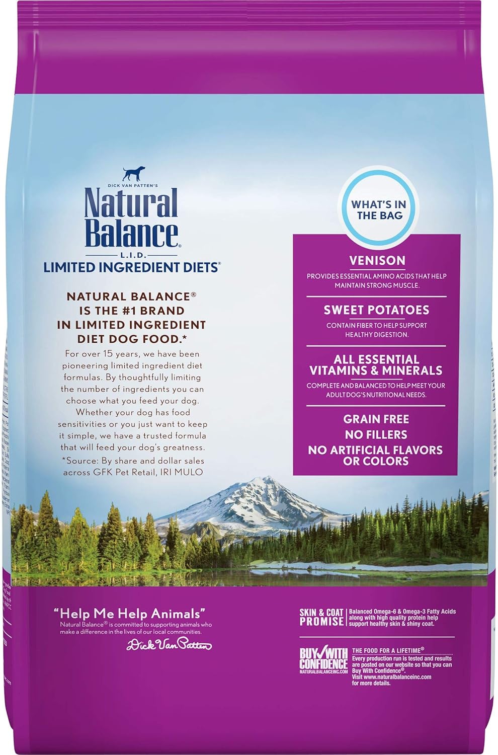 natural balance venison 26 lbs