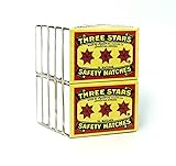 Swedish Match, Three Stars Safety Matches, 10 pack
