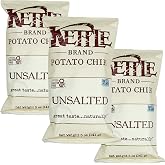 Kettle Potato Chips Unsalted, 5 Ounce (Pack of 3)