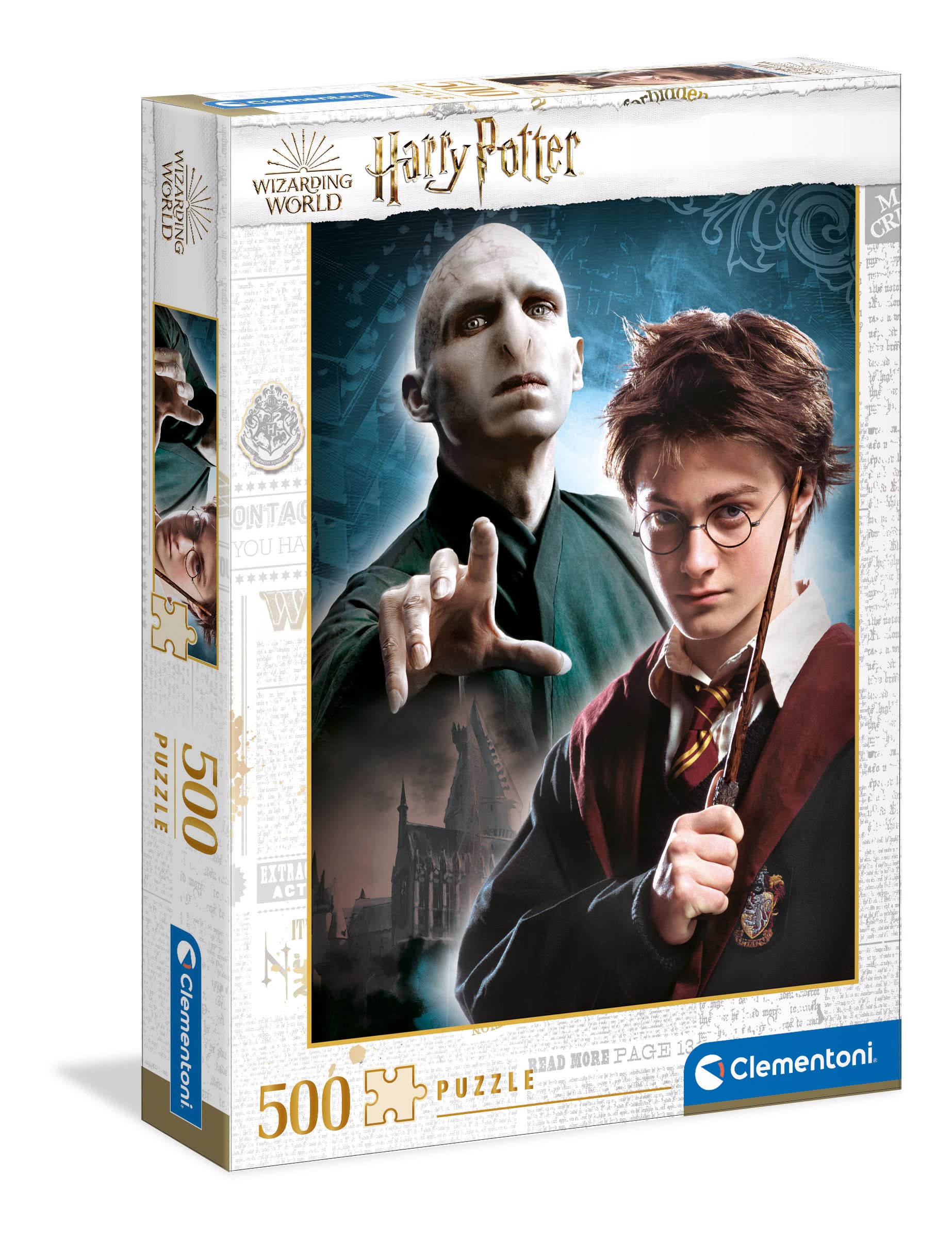 Clementoni Harry Potter Potter-500 Made in Italy, 500 Pieces, Fantasy, Famous Movies, Puzzle, Fun for Adults, Multicoloured, Medium, 35103