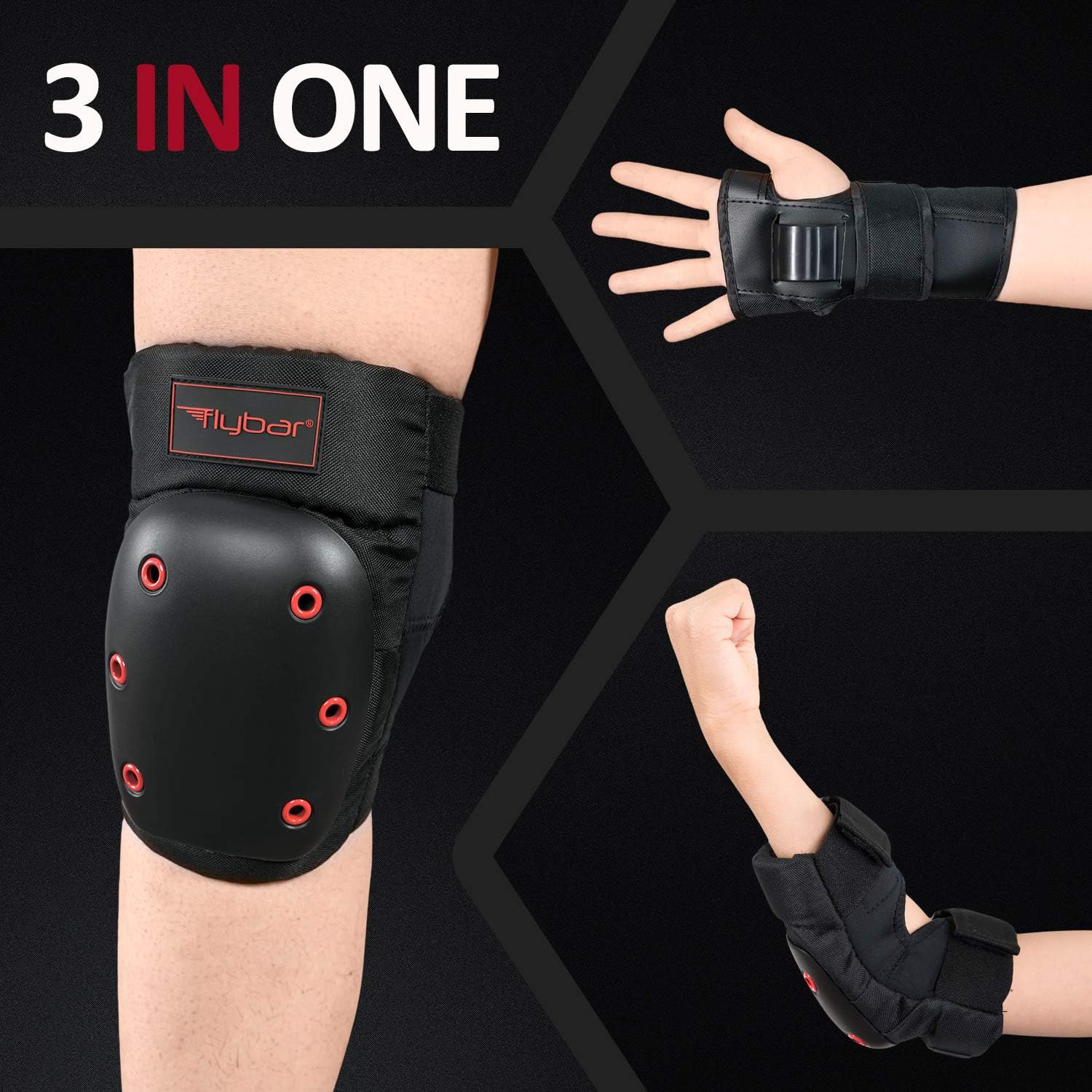 Kids Teens Elbow Knee Wrist Protective Guard Gear pads Best Charm Individual