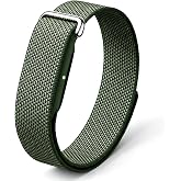 Tubkam Nylon Replacement Strap Compatible with Google Fitbit Air | Soft Sport Performance Loop Band, Ultra-Light Workout-Friendly Micro-Adjustable Breathable Wristband for Women &amp;Men, One Size