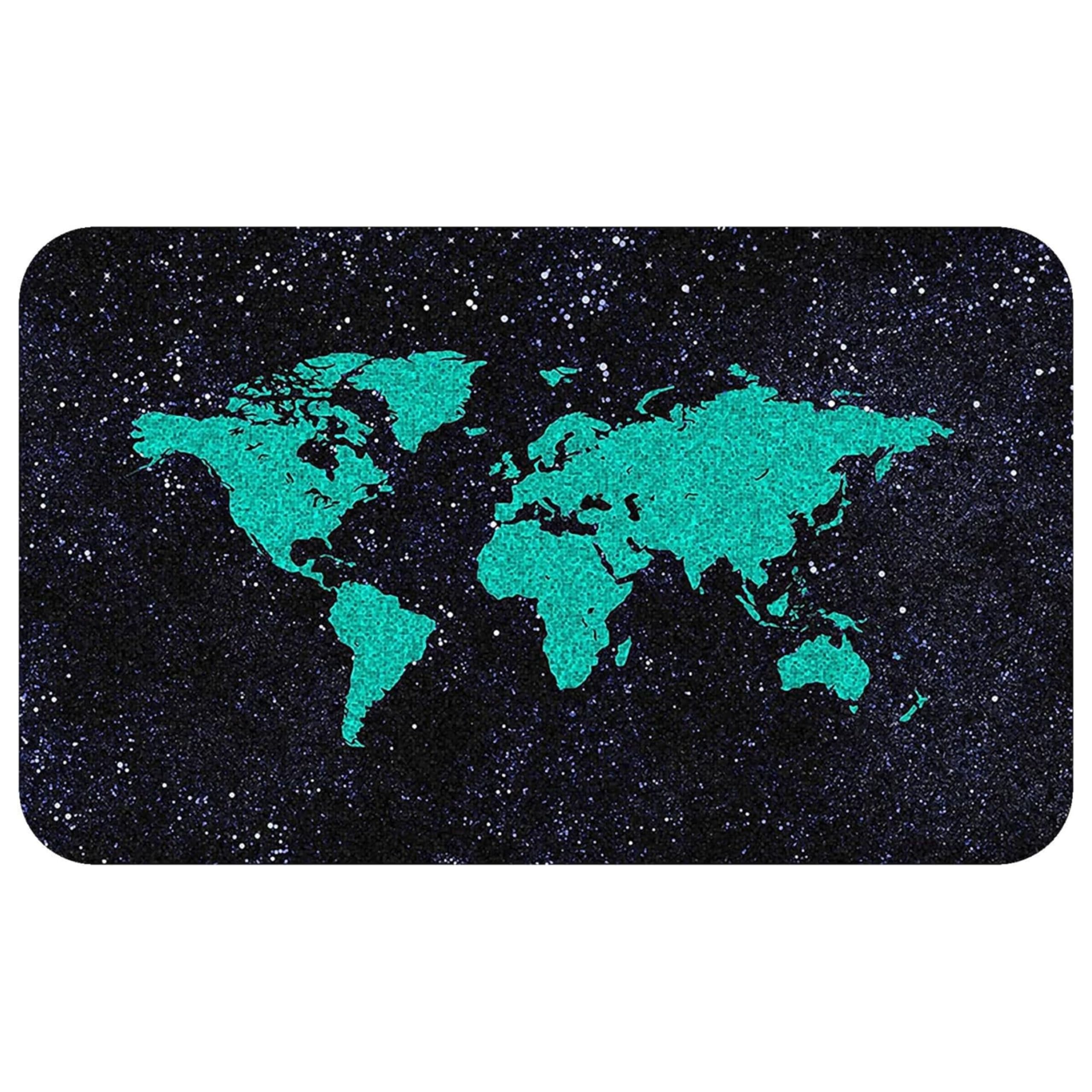 Silent Monsters Mouse Mat Medium 14 x 10 inches / 36 x 25 cm, Green World, Lasercut Edges, washable & rollable Mouse Pad, Gaming Home Office Mousemat, Mousepad non-slip & quiet, Desk Mat