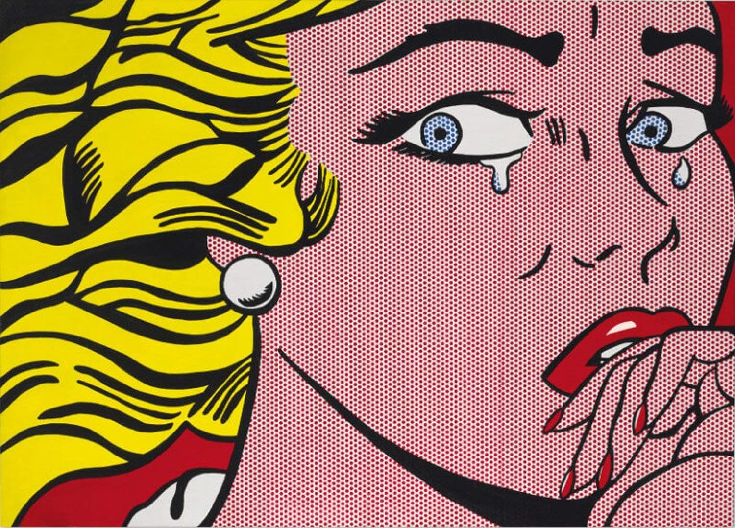 Tallenge Crying Girl 1963 (Version II) by Roy Lichtenstein Small Poster Paper (12 x 17 Tallenge Crying Girl 1963 (Version II) by Roy Lichtenstein Small Poster Paper (12 x 17