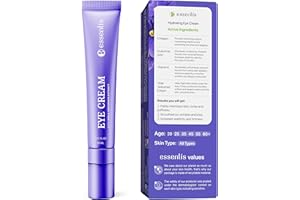 ESSENLIS Caffeine Eye Cream for Dark Circles and Puffiness - Day & Night Collagen Hydrating Eye Cream for Wrinkles - Firming Anti Aging Effect - Bags Under Eyes Treatment for Women & Men - Remover & Corrector