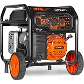 WEN 5,600-Watt Dual Fuel Portable Generator with Wheel Kit, Electric Start, and CO Watchdog (DF5600X)