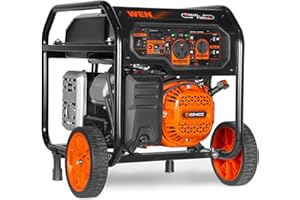 WEN 5,600-Watt Dual Fuel Portable Generator with Wheel Kit, Electric Start, and CO Watchdog (DF5600X)