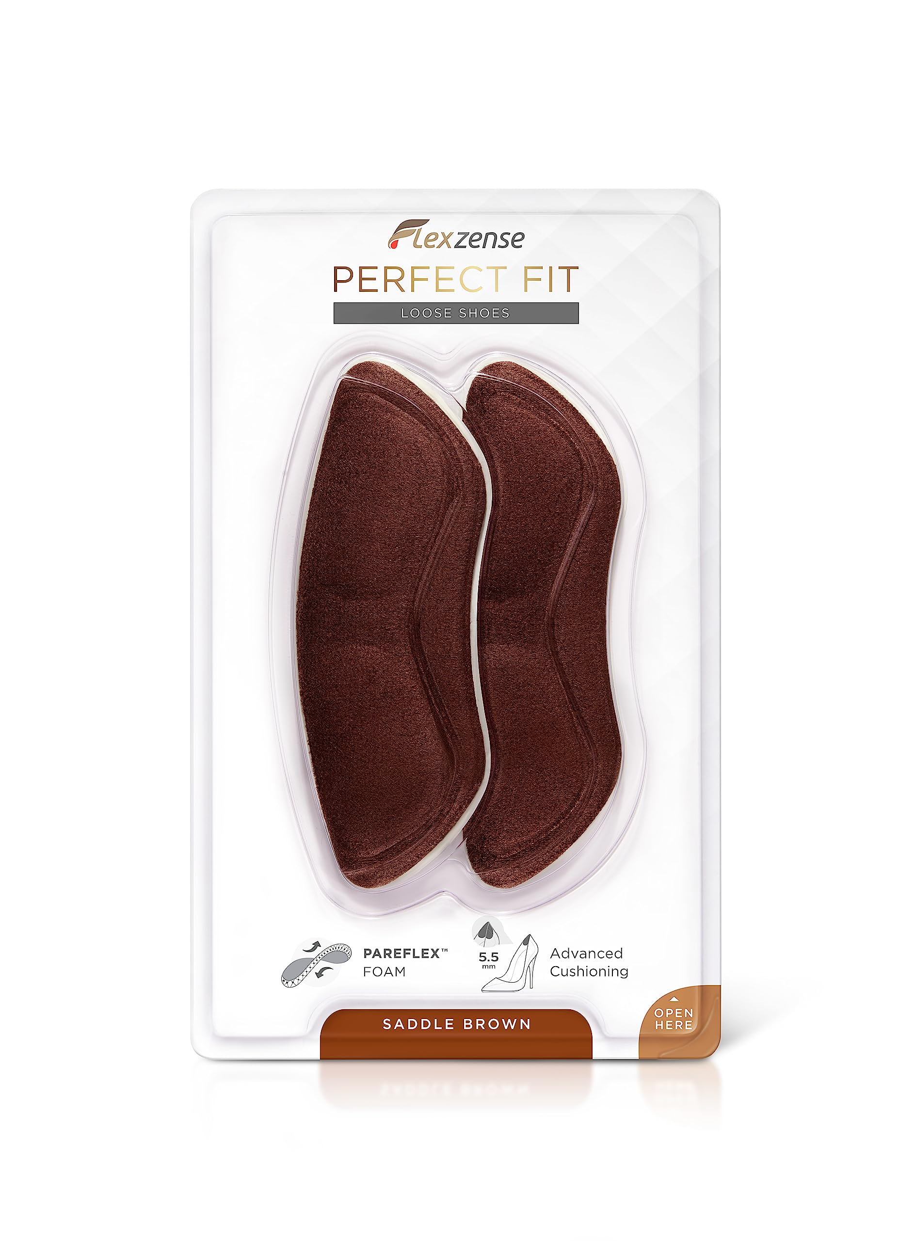 FLEXZENSE Premium Liners for Loose Shoes | Reduce The Spaces Inside Loose Shoes | 5.5 mm Thick | 1 Pair