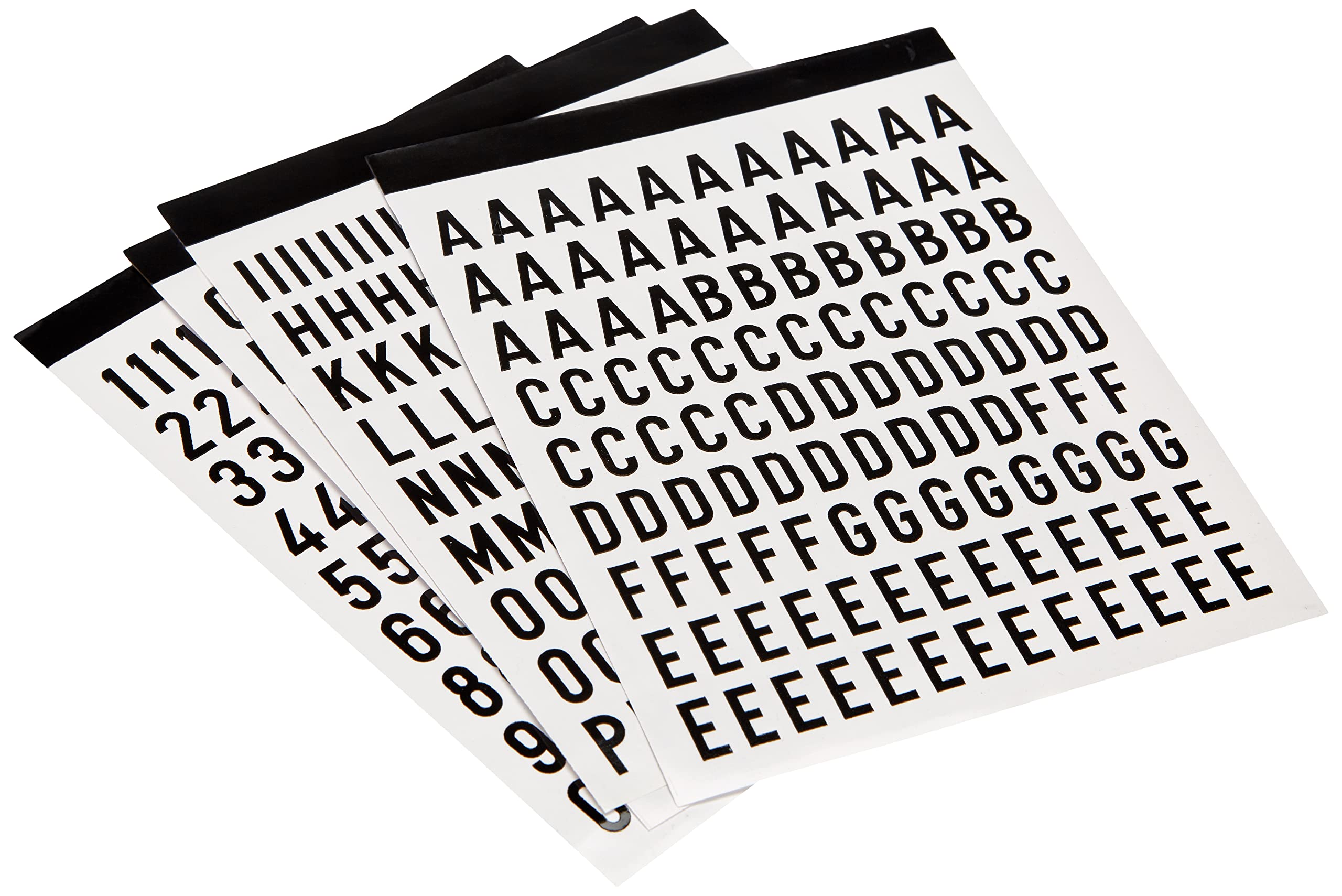APLI 4415 – Stickers (Pack of Letters, Numbers, Signs) 15 mm, Black, Contained: 1