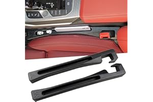 Fonowka Car Seat Gap Filler with Organizer for Cellphone Side Console Gap Blocker Plug Universal Fit Car SUV Truck Black Pack of 2