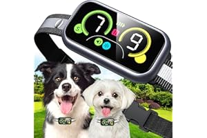 KOLLGUX Dog Bark Collar, Smart Barking Collar with 4 Modes, 7 Adjustable Sensitivity for Barking Howling Whining, Automatic Anti Barking Device for Large Medium Small Dogs IP67 Waterproof for Indoor & Outdoor