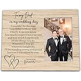 Ruyup Father of the Bride Gift from Groom - Wedding Picture Frame for Dad - 'I wouldn't Be the Man I Am Today'