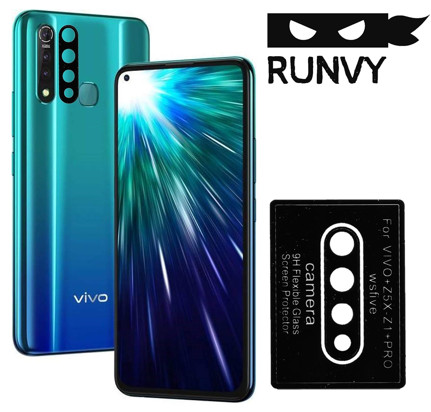 Runvy Back Camera Lens Flexible Glass Protector For Vivo Z1 Pro Amazon In Electronics