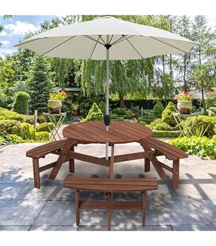 Foldable COSTWAY Acacia Wood 70