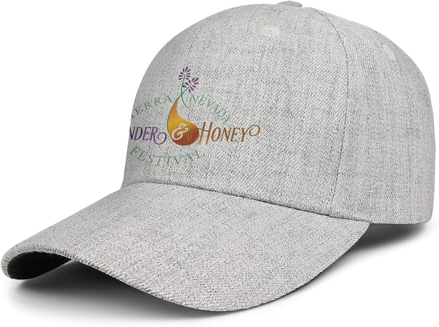 Lavender Festival Purple Flower Grey Unisex Soft Baseball